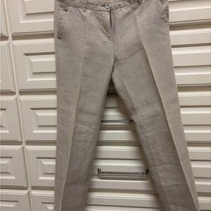 Flax Color 100% Linen Pants